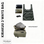 Kirakuu 全新 3 Ways Travel Bag 多功能旅行袋
