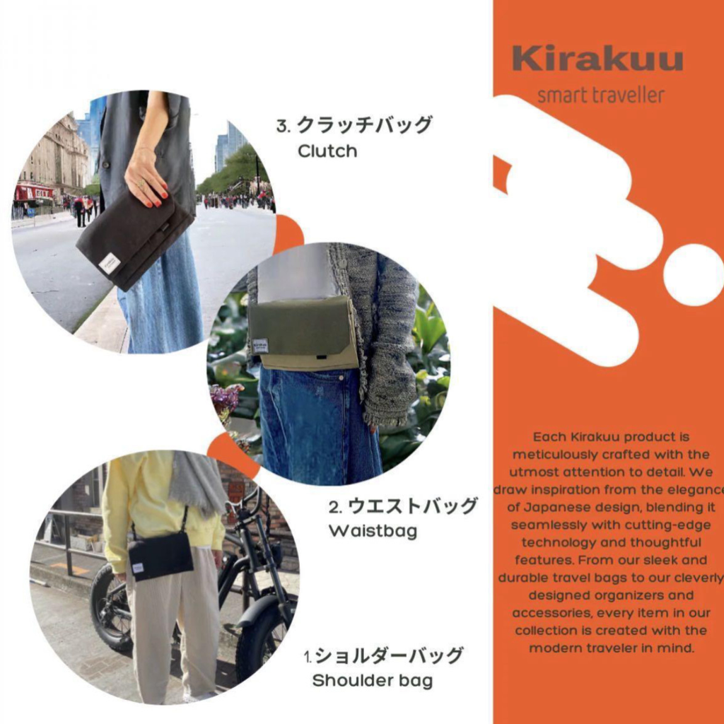 Kirakuu 全新 3 Ways Travel Bag 多功能旅行袋