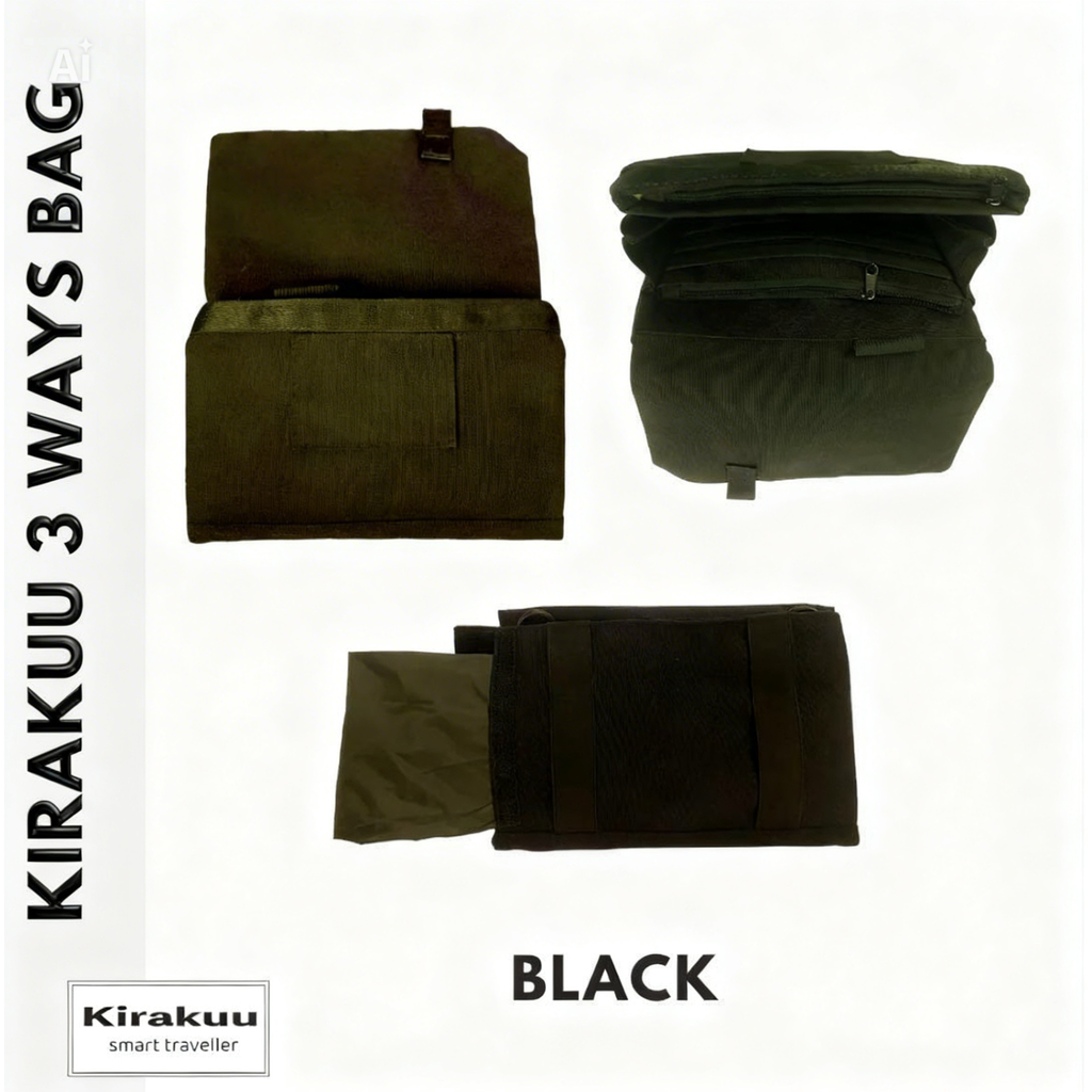 Kirakuu 全新 3 Ways Travel Bag 多功能旅行袋